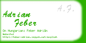 adrian feber business card
